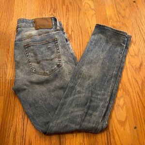 🦅 American Eagle Men Ripped Denim Washed Jeans